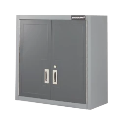 Mastercraft Wall Mount 2-Door Wide Cabinet With 2 Adjustable Shelves, Grey Series, 28 X 28 X 12-in
