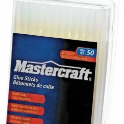 Mastercraft Clear All-Purpose Hot Glue Gun Sticks, Full Size, 4-in, 50-pk