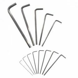 Mastercraft SAE Long Arm Hex Key Set/Allen Wrench Set, Chamfered Cr-V Steel Keys, 13-pc