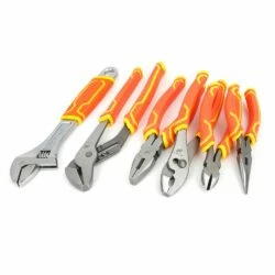 Mastercraft High-Visibility Pliers Set, Double Shot Handle, Anti-Rust Coating, Carbon Steel, 6-pc