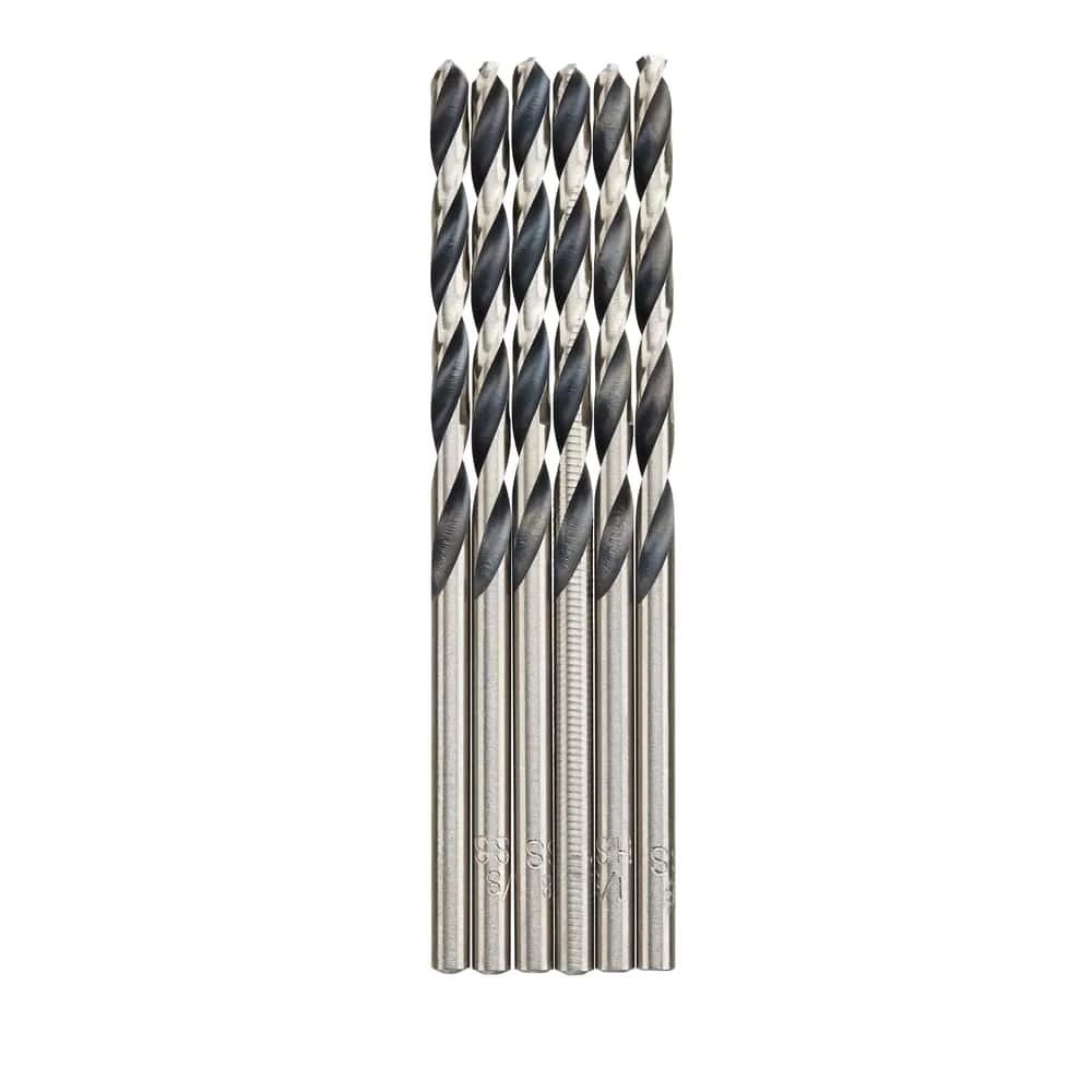 Mastercraft 1/8-in HSS Drill Bit For Wood, Metal, Plastic, 6-pk