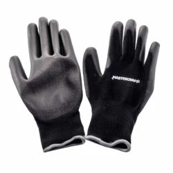 Mastercraft No-Slip Elastic Cuff Grip Glove, Black, Assorted Sizes