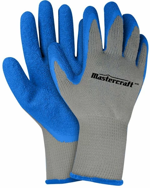 Mastercraft Latex Elastic Cuff Glove, White/Blue, Assorted Sizes - Image 3