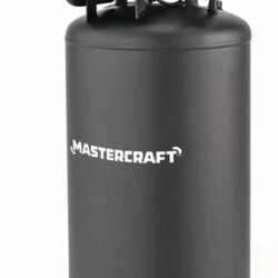 Mastercraft 26-Gallon Oil-Free Portable Vertical Air Compressor, Matte Black, 135 PSI, 1.8HP