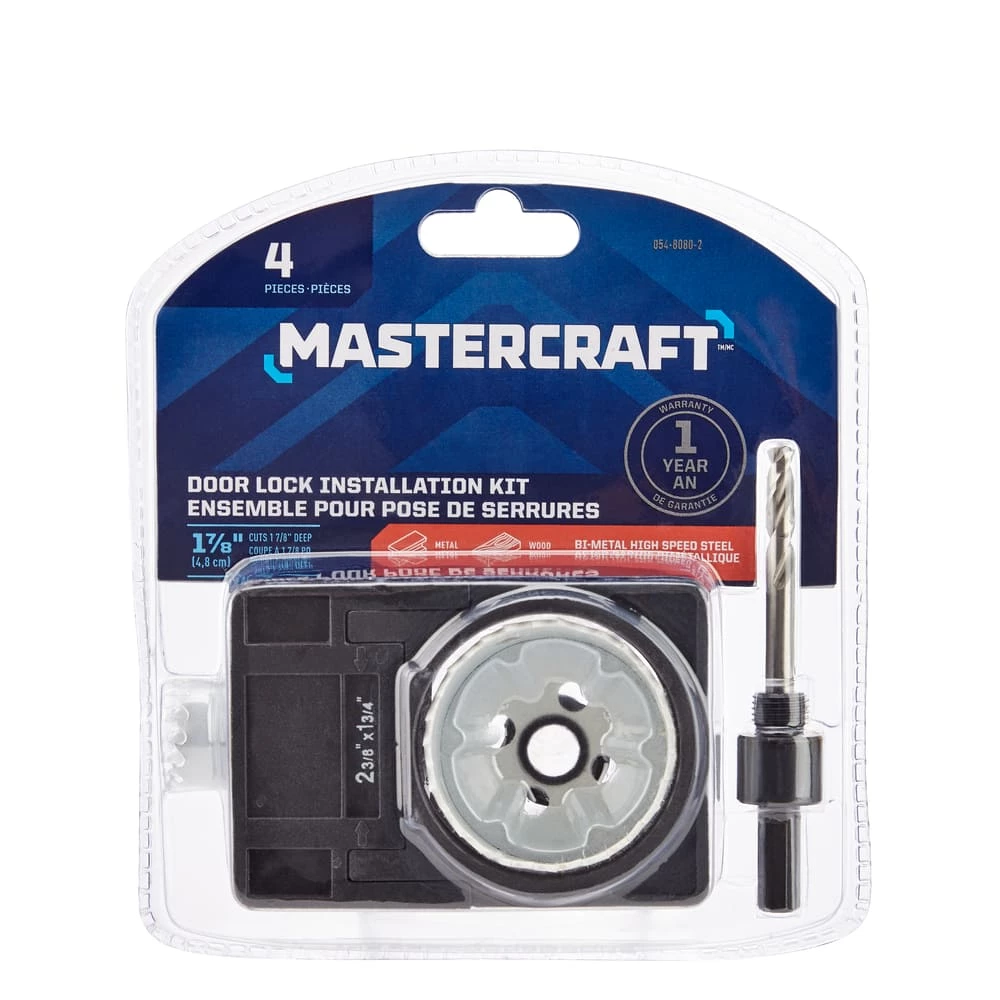 Mastercraft Bi-Metal Door Lock Installation Kit For Metal Doors - Image 4