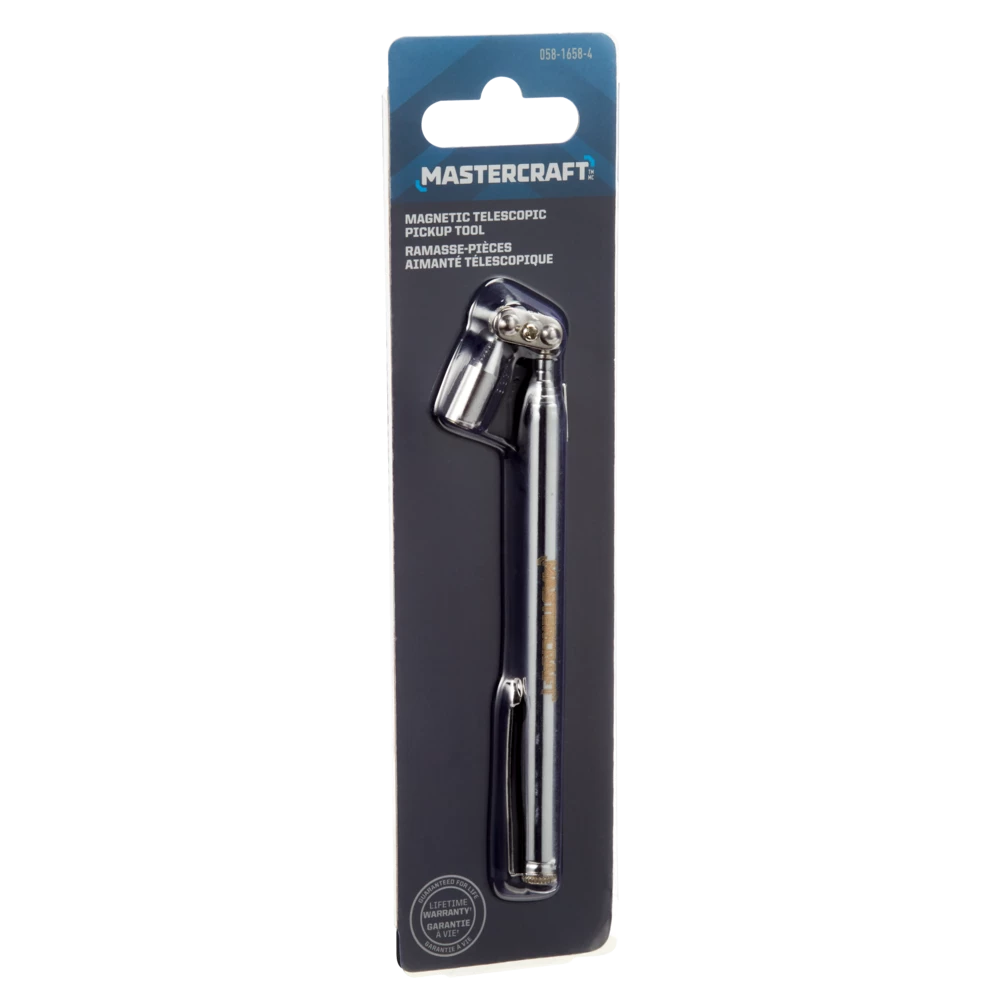 Mastercraft Magnetic Telescopic Pick-Up Tool, Bendable Shaft