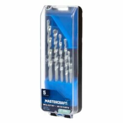 Mastercraft Carbide Tipped Drill Bit Set For Masonry, 5-pc
