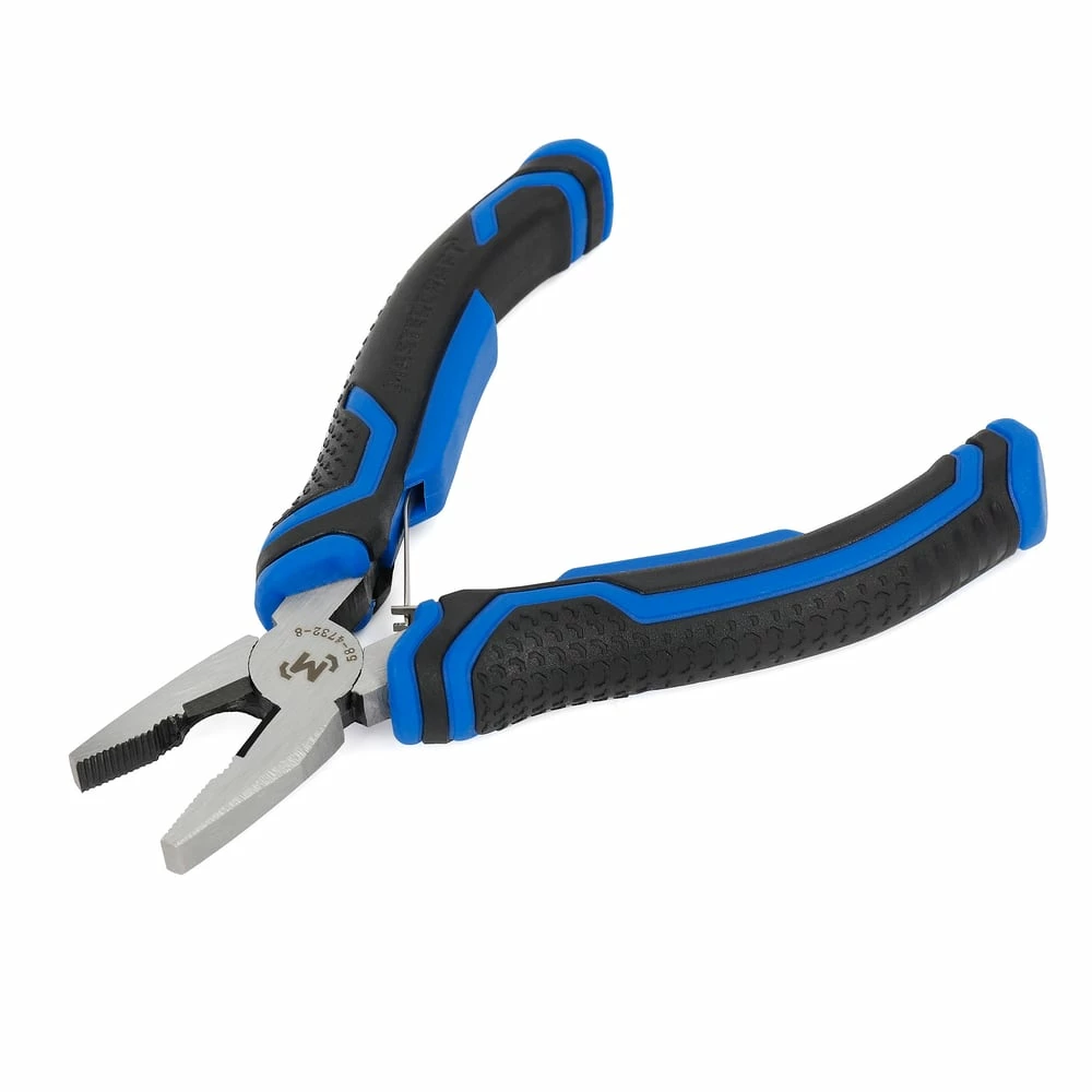 Mastercraft Mini Linesman Pliers, Comfort Grip, Micro Chrome Finish, High Carbon Steel, 4.5-in