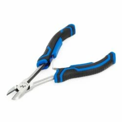 Mastercraft Mini Extra Long Diagonal Cutting Pliers, Micro Chrome Finish, High Carbon Steel, 7-1/4-in