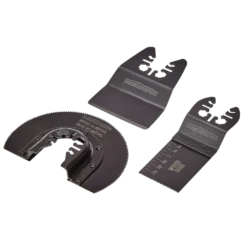 Mastercraft Multi-Crafter Oscillating Tool Semi-Circle, Plunge & Scraper Blades, 1-1/4-in, 3-pk