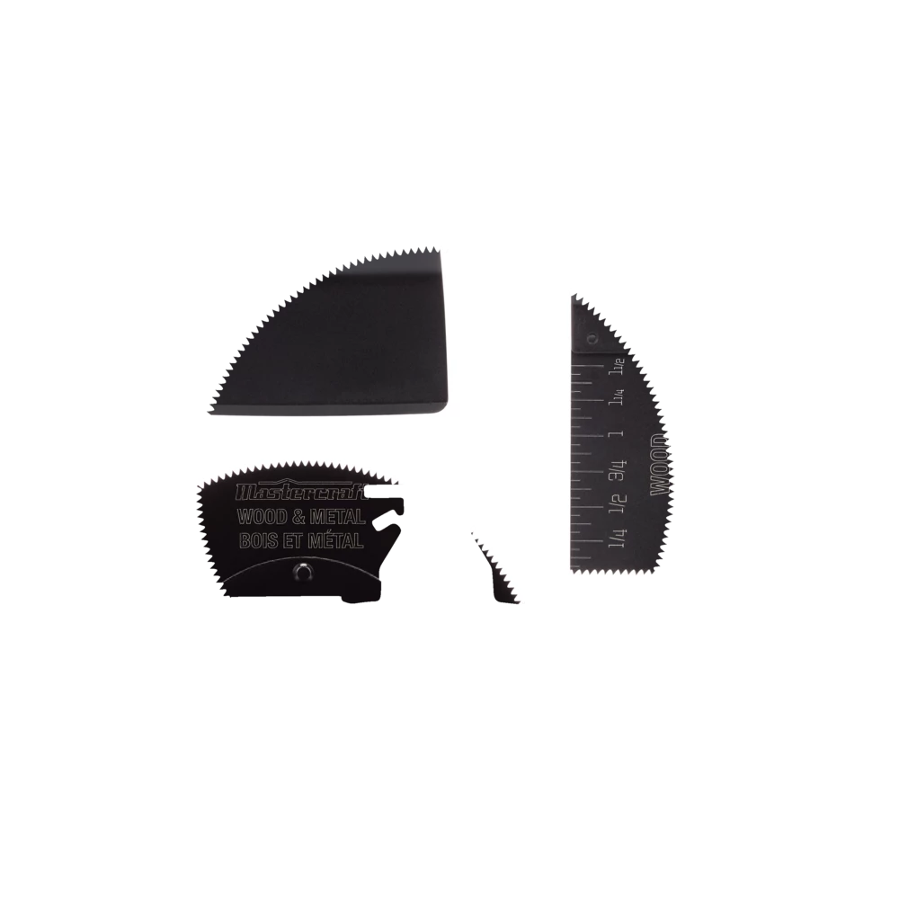 Mastercraft Multi-Crafter Oscillating Tool Semi-Circle, Plunge & Scraper Blades, 1-1/4-in, 3-pk - Image 6