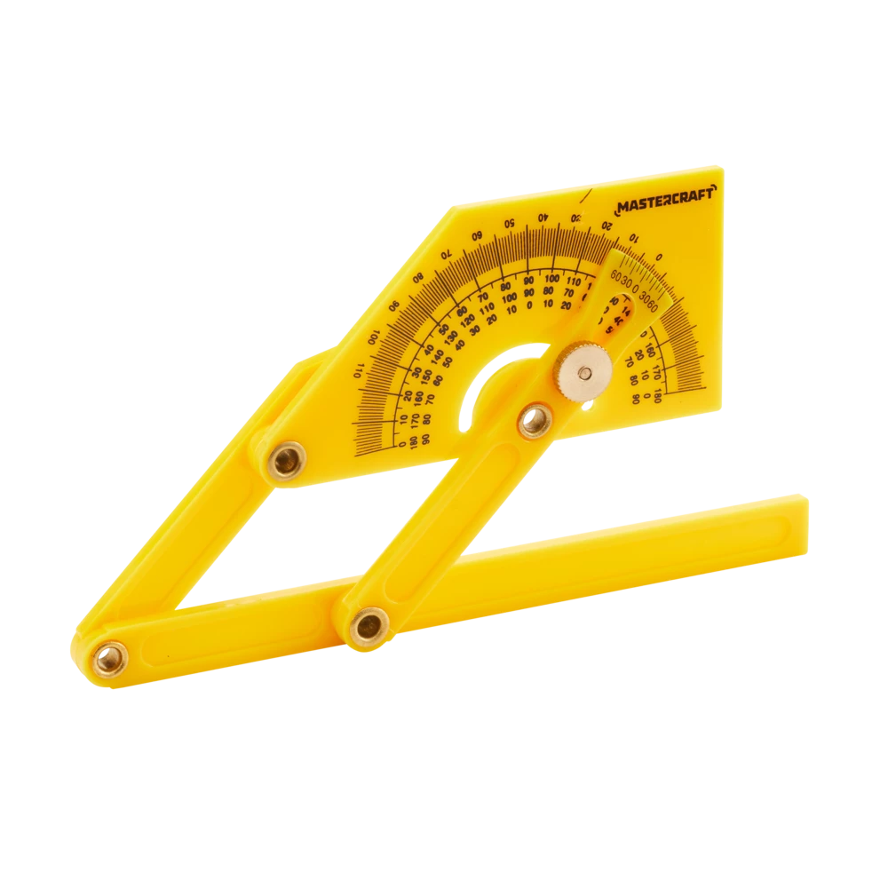 Mastercraft Protractor/Angle Finder, Rust Resistant, 4.6-in X 2-in X 3/16-in