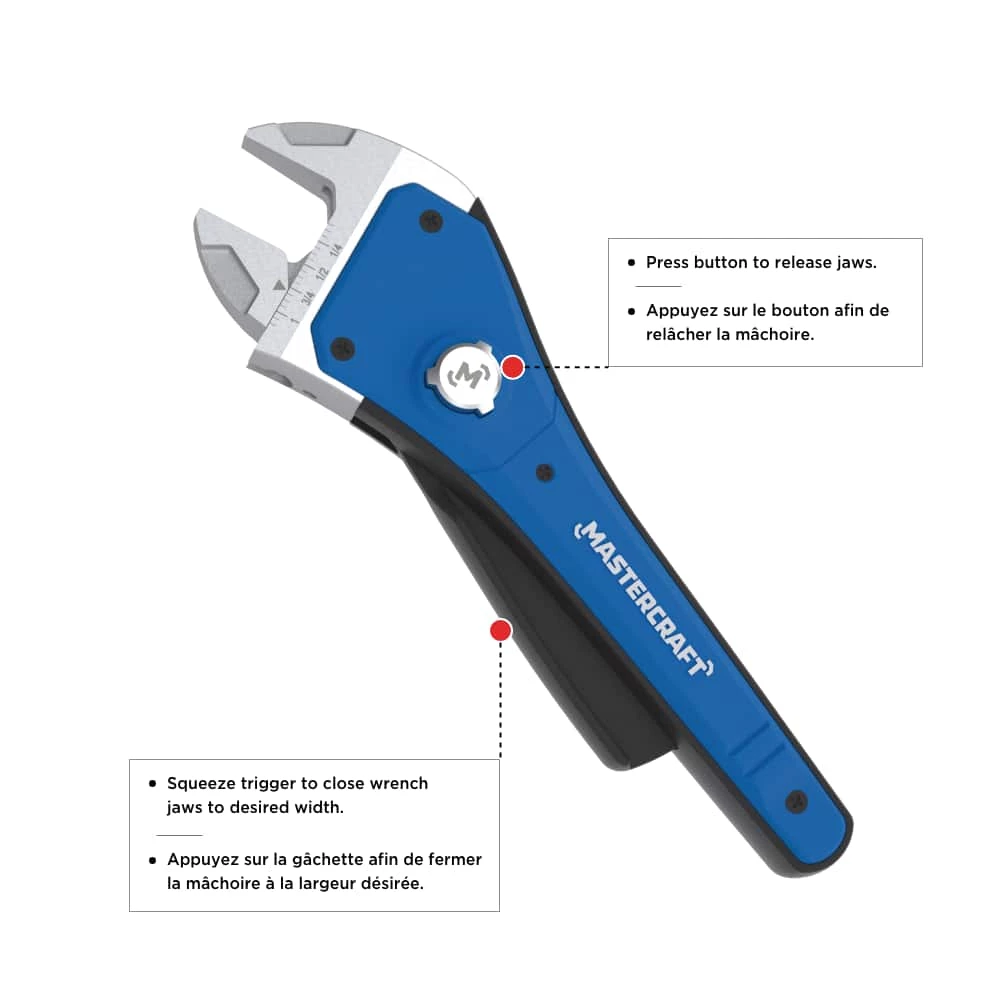 Mastercraft Adjustable Wrench - Image 7