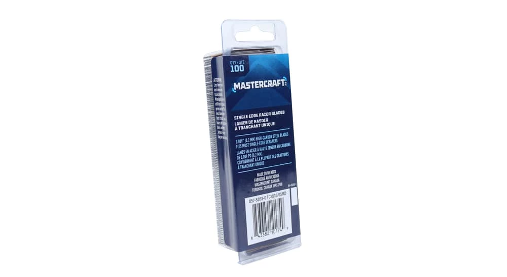 Mastercraft Single-Edge Replacement Razor Blades, 100-pk - Image 2