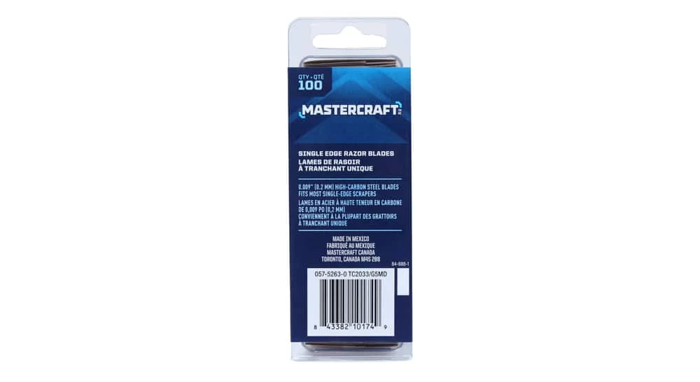 Mastercraft Single-Edge Replacement Razor Blades, 100-pk - Image 3