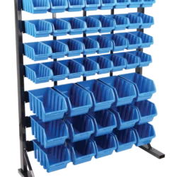 Mastercraft Single-Side 47-Bin Parts Rack, 37x11x45-in
