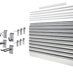 Mastercraft Easy Install Track Panels & 10-pc Hook Set