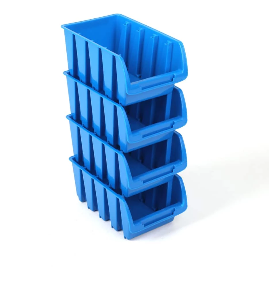 Mastercraft Stackable Wall-Mountable Bins, Small, 6x4x3-in, 4-pk