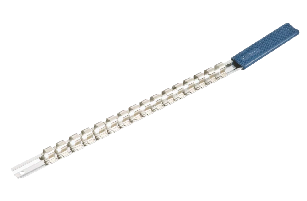 Mastercraft 3/8-in Drive Socket Clip Rail, Nickel-Chrome Plating