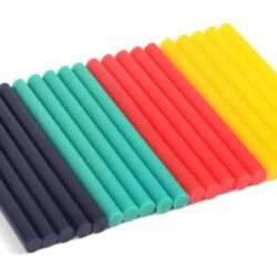 Mastercraft Coloured Hot Glue Gun Sticks, 4-Colours, Mini Size, 4-in, 20-pk