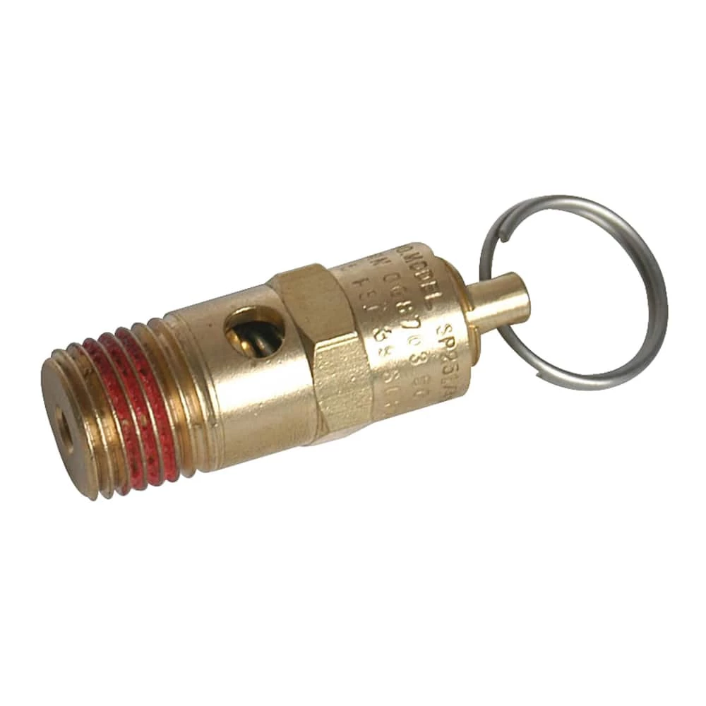 Mastercraft Air Tank Safety Valve With Easy Pull Design, 1/4-in NPT