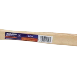 Mastercraft 16-oz Rubber Mallet, White With Wood Handle, Non-Marring