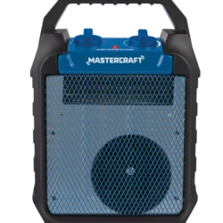 Mastercraft Portable Utility Fan Heater W/Thermostat, 1500W, Black