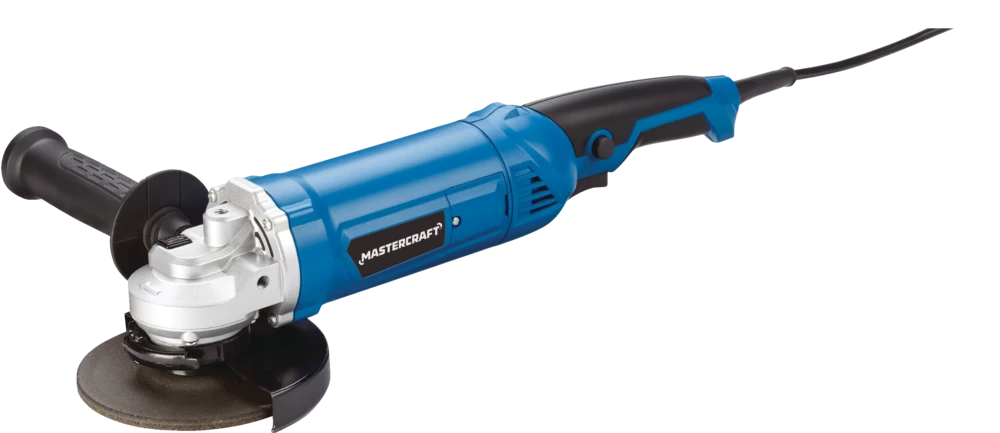 Mastercraft 9A Corded Single-Speed Angle Grinder With Bonus Cut-Off Disc & Guard, 5-in - Image 5