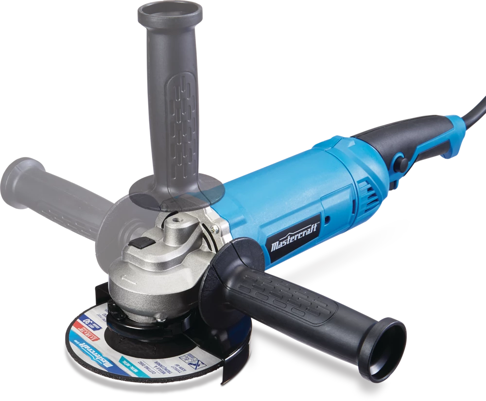 Mastercraft 9A Corded Single-Speed Angle Grinder With Bonus Cut-Off Disc & Guard, 5-in - Image 10