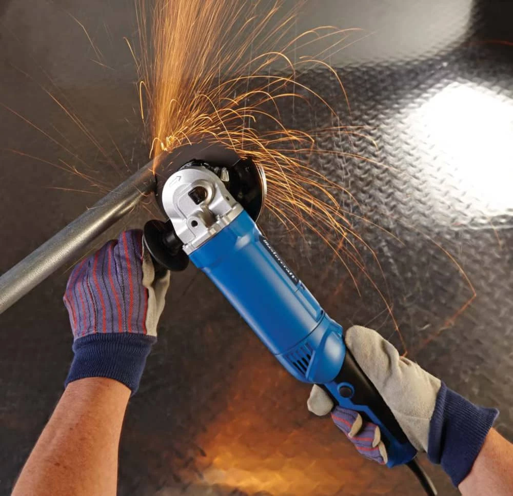 Mastercraft 9A Corded Single-Speed Angle Grinder With Bonus Cut-Off Disc & Guard, 5-in - Image 13