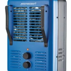 Mastercraft Deluxe Milkhouse Utility Space Heater W/Thermostat, 1500W, Blue
