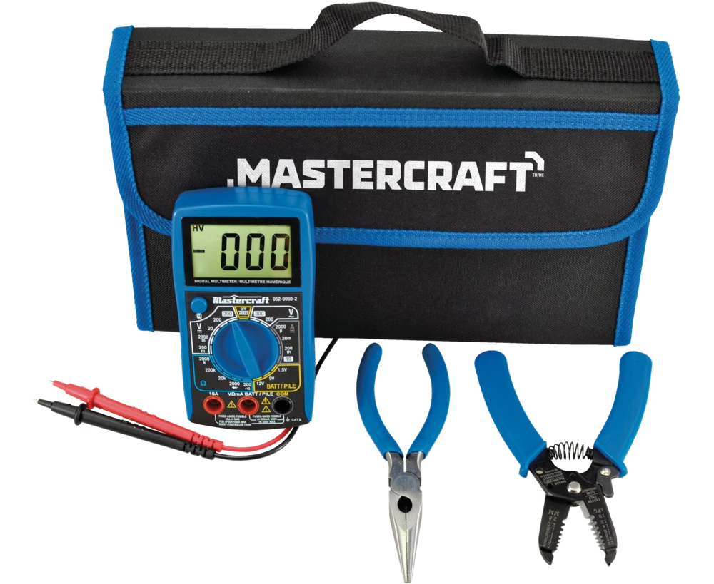 Mastercraft Multimeter Kit, 3-pc