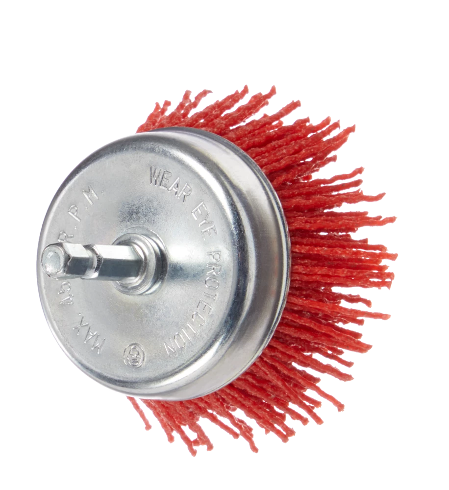 Mastercraft 2-3/4-in Nylon Cup Brush 1/4-in Arbor, For Wood, Metal, Plastic, Dry Use - Image 3