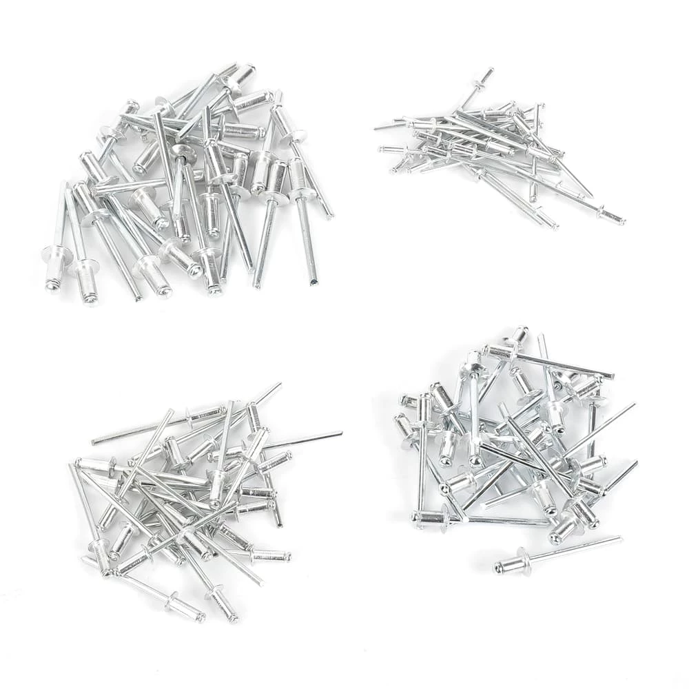 Mastercraft Aluminum Rivet Assortment, Multiple Sizes, 100-pc