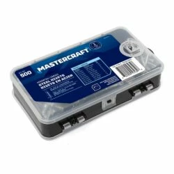 Mastercraft Steel Rivet Assortment, Multiple Sizes, 500-pc
