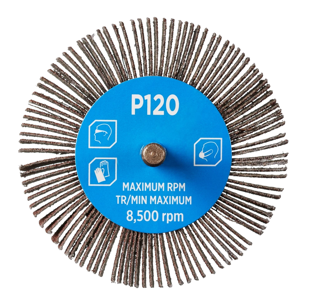 Mastercraft Wolfcraft Mini Abrasive Flap Brush, 3-in - Image 4