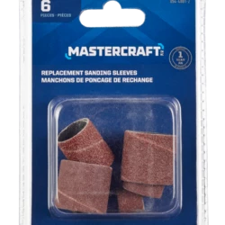 Mastercraft Aluminum Oxide Replacement Sanding Sleeves For Wood, Metal, Plastic, 6-pc