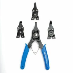 Mastercraft Convertible Retaining/Snap Ring Pliers Set With 3 Interchangeable Jaws 10-15mm