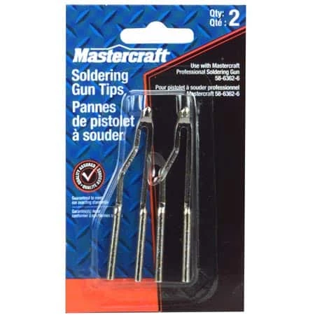 Mastercraft RePlacement Soldering Gun TiPs For 150W/230W Soldering Gun, 40-mm, 2-Pk