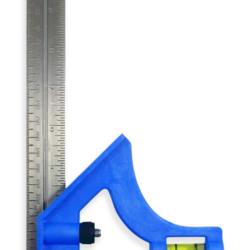 Mastercraft Acrylic Combination Square, 12-in, Silver