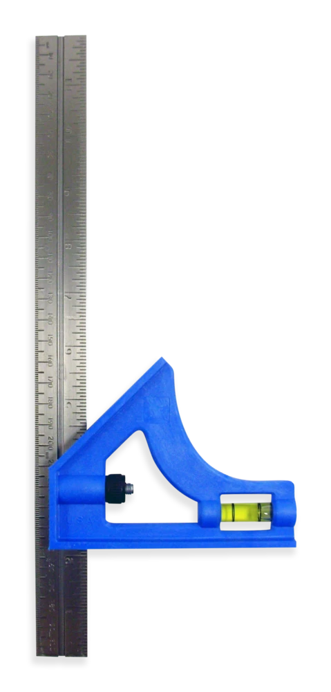 Mastercraft Acrylic Combination Square, 12-in, Silver