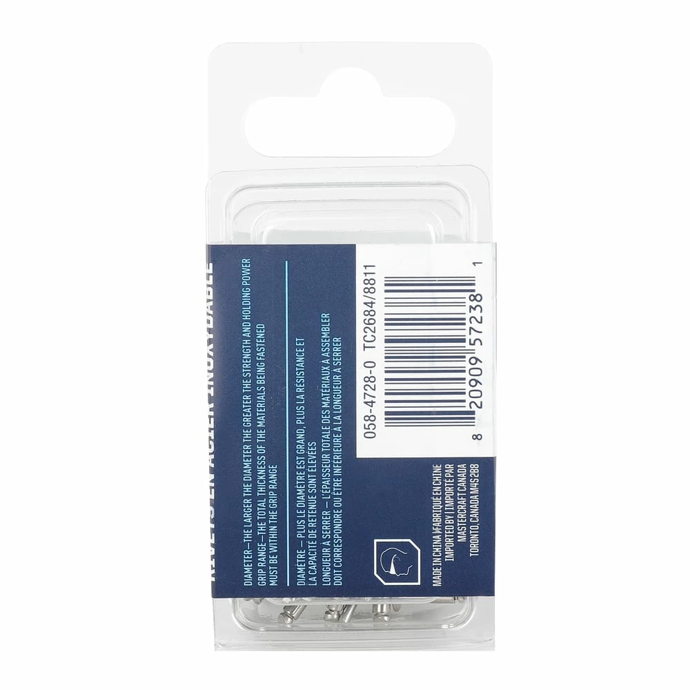 Mastercraft 1/8-in X 1/4-in Medium Stainless Steel Rivets, 20-pk - Image 4