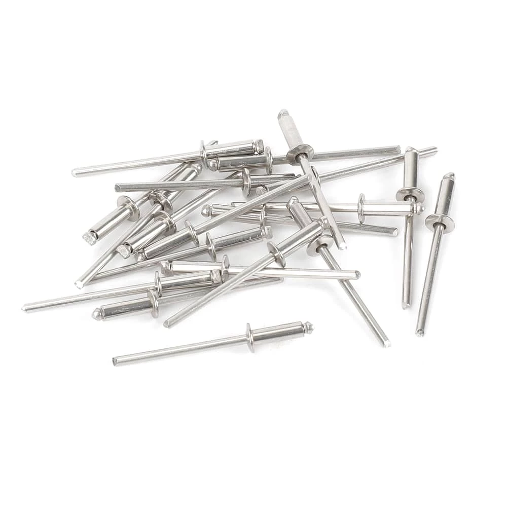 Mastercraft 1/8-in X 1/4-in Medium Stainless Steel Rivets, 20-pk