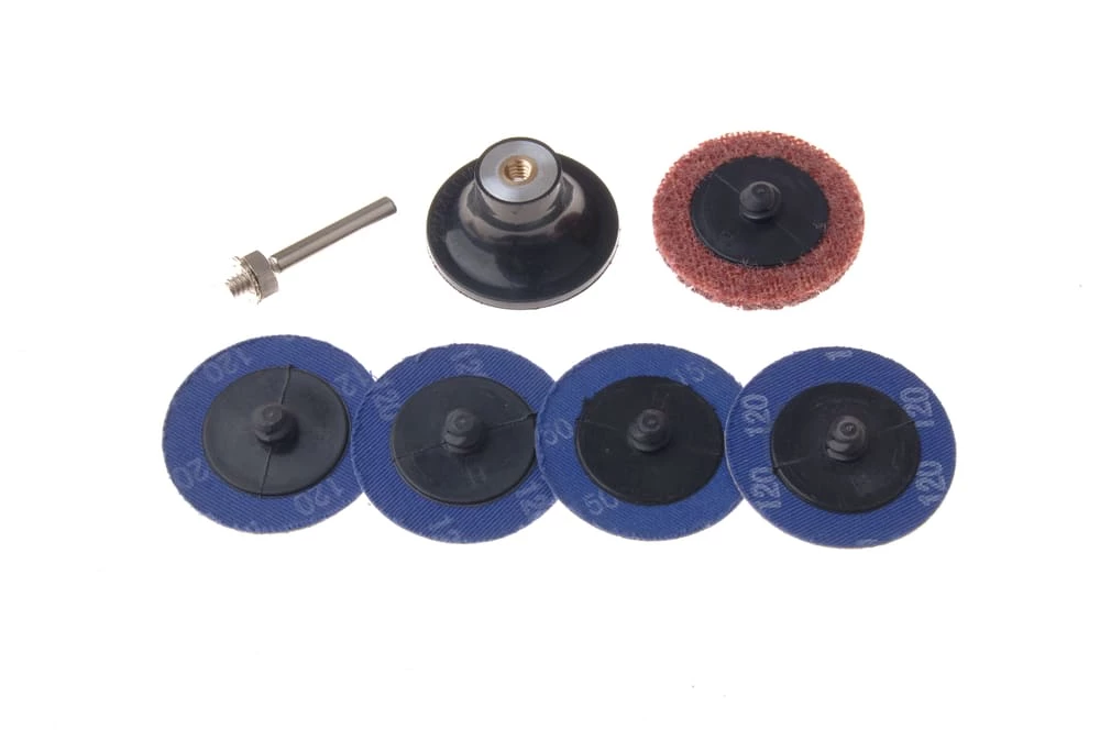 Mastercraft 2-in Twist Lock Aluminum Oxide Sanding Disc Set, 6-pc - Image 3