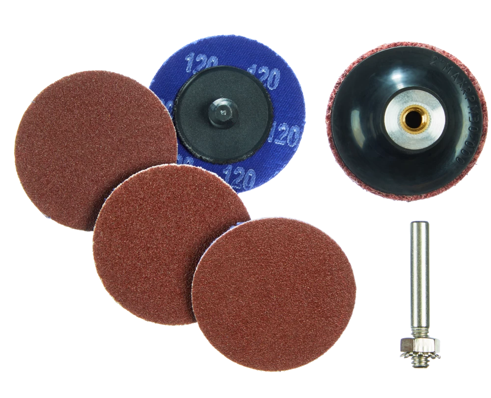 Mastercraft 2-in Twist Lock Aluminum Oxide Sanding Disc Set, 6-pc - Image 2