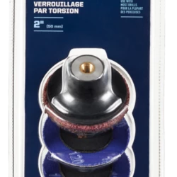 Mastercraft 2-in Twist Lock Aluminum Oxide Sanding Disc Set, 6-pc