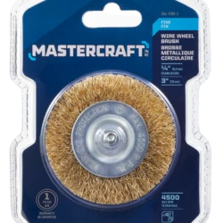 Mastercraft Flat Wire Wheel Brush, Fine, 3-in